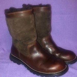 UGG Dark Brown Ankle Boots